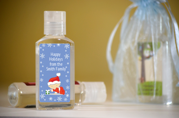  Christmas Baby Snowflakes - Personalized Christmas Hand Sanitizers Favors 