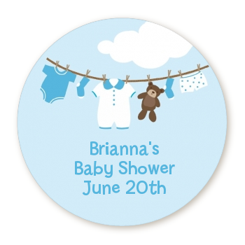 Clothesline It's A Boy Personalized sticker labels