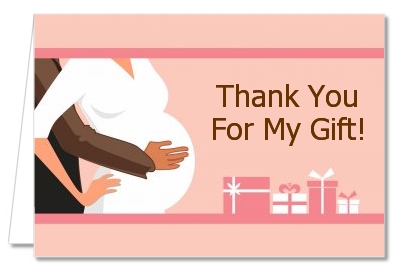 Couple Expecting Girl - Baby Shower Thank You Cards