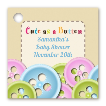 Cute as a sale button baby shower