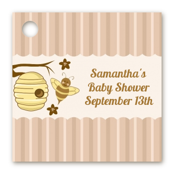 Cute As Can Bee - Personalized Baby Shower Card Stock Favor Tags