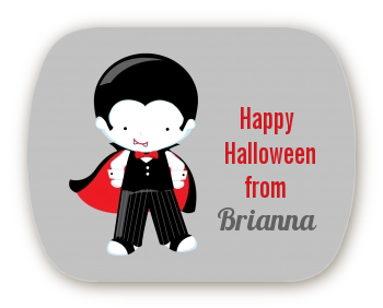 Dracula - Personalized Halloween Rounded Corner Stickers