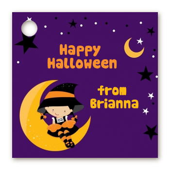 Dress Up Witch Costume - Personalized Halloween Card Stock Favor Tags