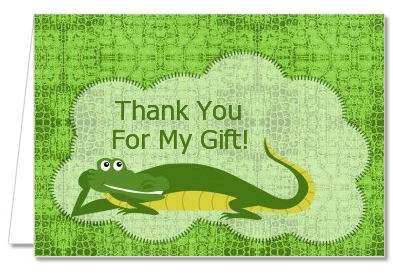 Gator - Birthday Party Thank You Cards