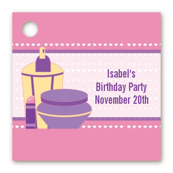 Glamour Girl - Personalized Birthday Party Card Stock Favor Tags