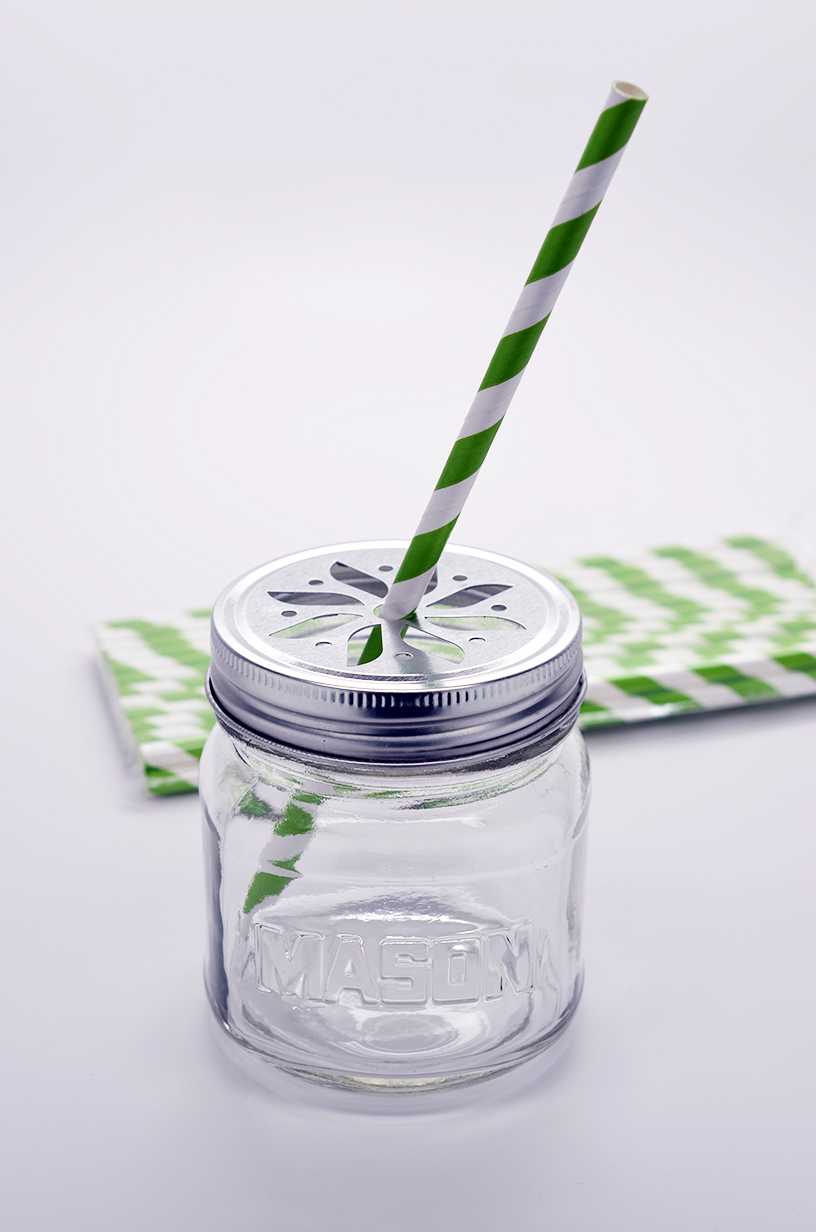  Green Stripe - Baby Shower Decorative Paper Straws 