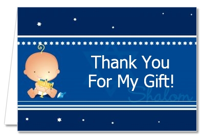 Hanukkah Baby - Baby Shower Thank You Cards