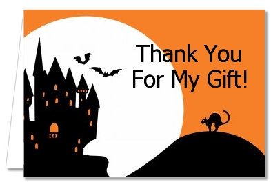 Haunted House - Halloween Thank You Cards