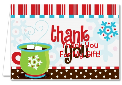  Hot Cocoa Party - Christmas Thank You Cards Your Personliazation