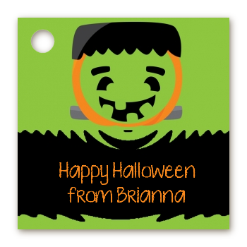 Jack O Lantern Frankenstein - Personalized Halloween Card Stock Favor Tags
