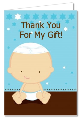 Jewish Baby Boy - Baby Shower Thank You Cards