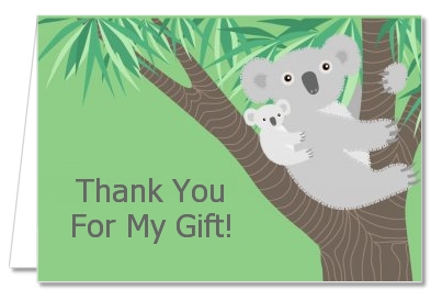 Koala Bear - Baby Shower Thank You Cards
