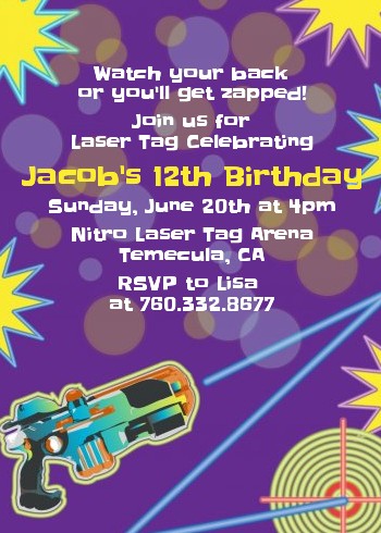 Laser Tag Near You!, Laser Tag Birthday Party