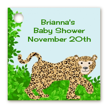 Leopard - Personalized Baby Shower Card Stock Favor Tags