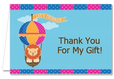 Lion - Birthday Party Thank You Cards