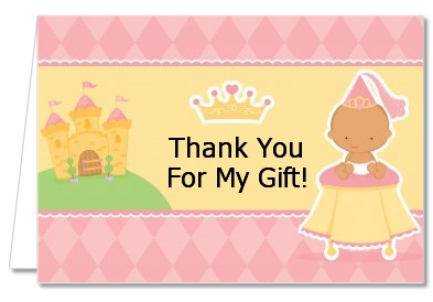 Little Princess Hispanic - Baby Shower Thank You Cards