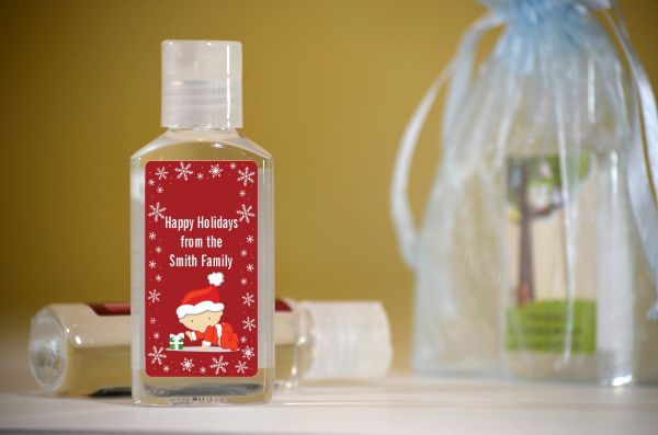  Christmas Baby Snowflakes - Personalized Christmas Hand Sanitizers Favors 