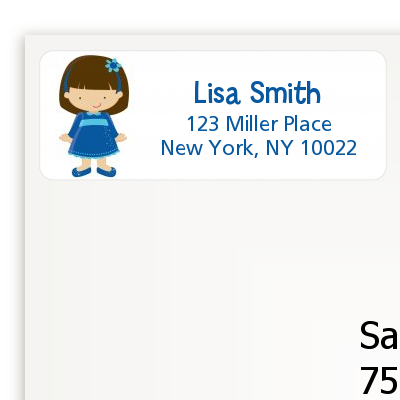 Our Little Jewish Princess - Hanukkah Return Address Labels