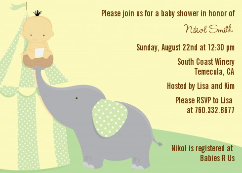  Our Little Peanut Boy - Baby Shower Invitations Peanut Boy