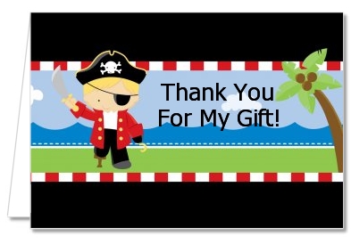 Pirate - Birthday Party Thank You Cards