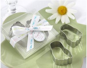 Pitter Patter Stainless-Steel Baby Footprint Cookie Cutters favors