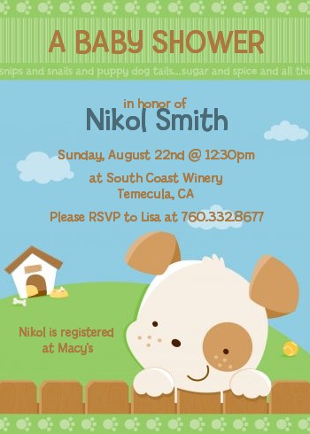 puppy baby shower