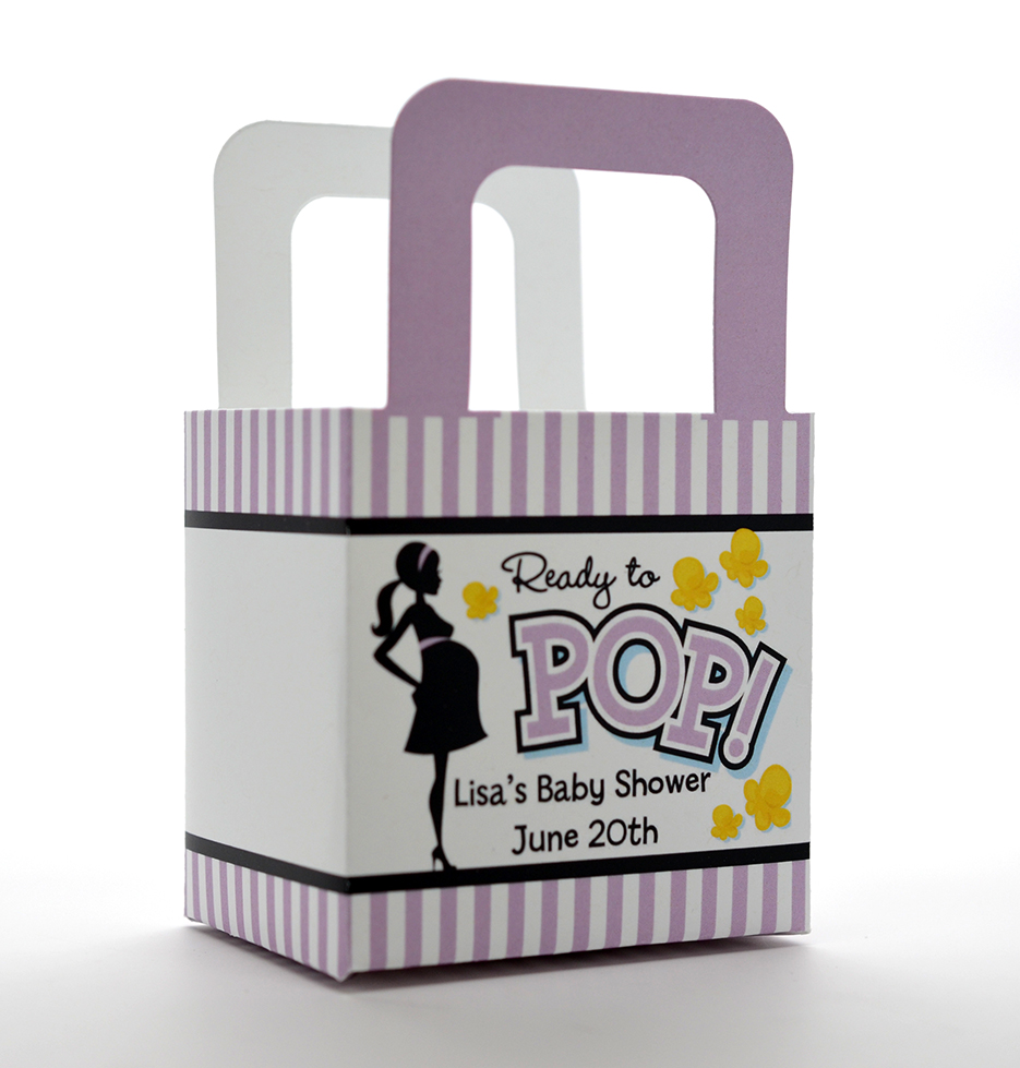purple baby shower favors