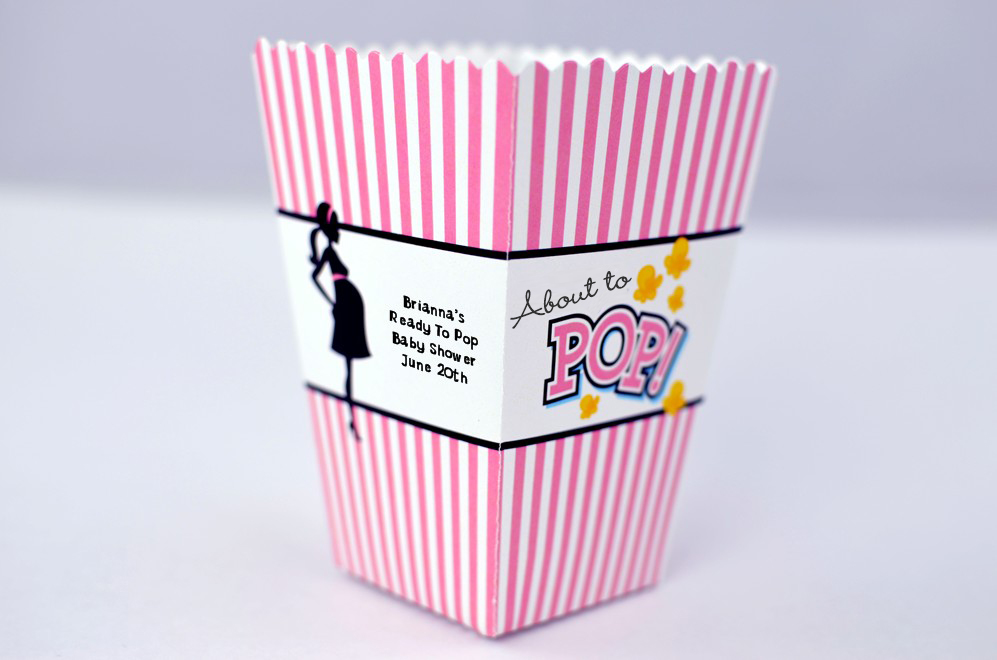 baby shower popcorn boxes