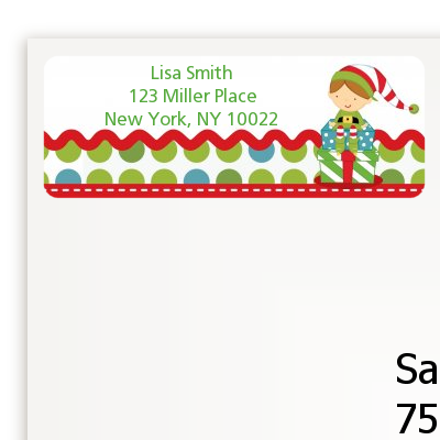 Santa's Little Elf - Christmas Return Address Labels