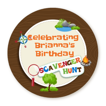  Scavenger Hunt - Personalized Birthday Party Table Confetti 