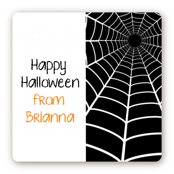 Spider - Square Personalized Halloween Sticker Labels