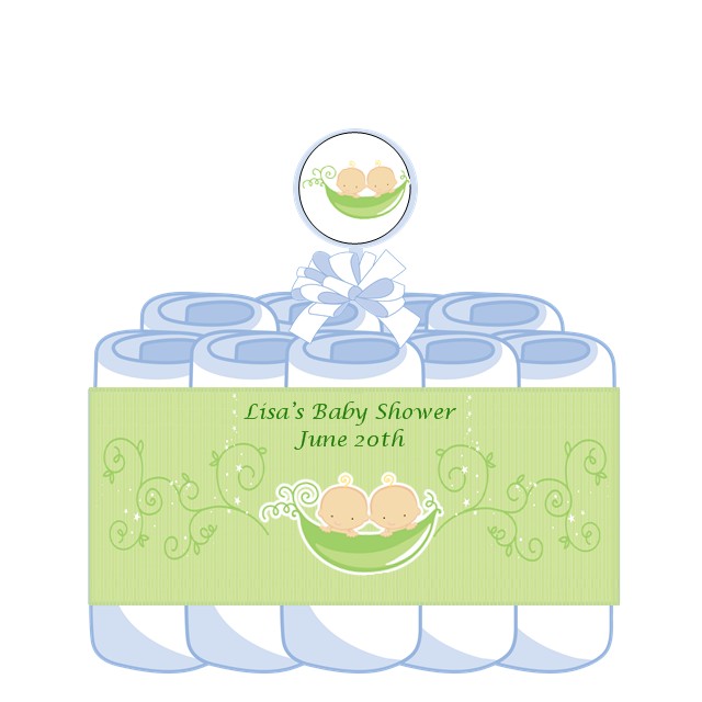 How To Make Two Peas In A Pod Diaper Cake How To Make Two Peas In A Pod Diaper Cake