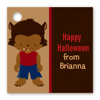Werewolf - Personalized Halloween Card Stock Favor Tags