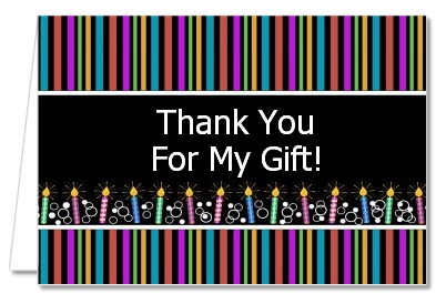 Birthday Wishes - Birthday Party Thank You Cards
