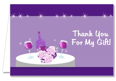 Wine Tasting - Bridal Shower Thank You Cards