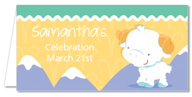 Ram | Aries Horoscope - Personalized Baby Shower Place Cards