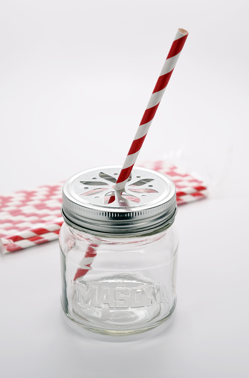  Red Stripe - Baby Shower Decorative Paper Straws 