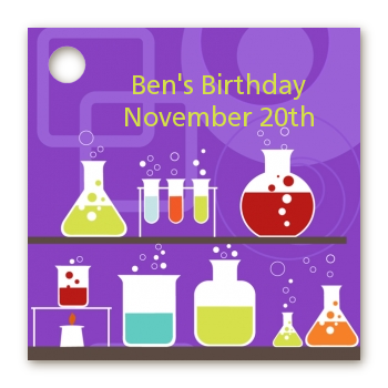 Science Lab - Personalized Birthday Party Card Stock Favor Tags