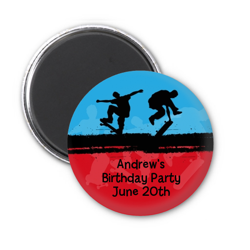Skateboard Personalized Birthday Party Favors