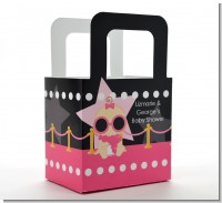 A Star Is Born!® Hollywood Black|Pink - Personalized Baby Shower Favor Boxes