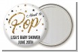About To Pop Glitter - Personalized Baby Shower Pocket Mirror Favors thumbnail