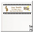About To Pop Gold Glitter - Baby Shower Return Address Labels thumbnail