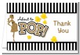 About To Pop Gold Glitter - Baby Shower Thank You Cards thumbnail