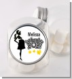 About to Pop Mommy Black - Personalized Baby Shower Candy Jar thumbnail