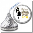 About To Pop Mommy Gold - Hershey Kiss Baby Shower Sticker Labels thumbnail