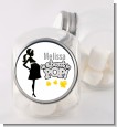 About To Pop Mommy Grey - Personalized Baby Shower Candy Jar thumbnail