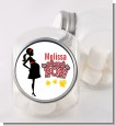 About To Pop Mommy Red - Personalized Baby Shower Candy Jar thumbnail