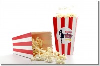 About To Pop Mommy Red - Personalized Baby Shower Popcorn Boxes - Set of 12