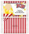 About To Pop - Personalized Popcorn Wrapper Baby Shower Favors thumbnail