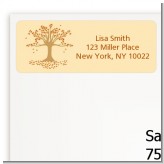 Autumn Tree - Bridal Shower Return Address Labels